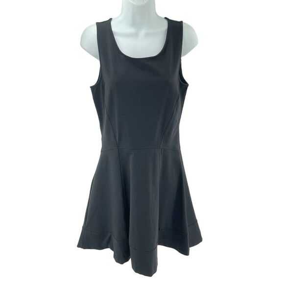 Cynthia Rowley fit and flare skater dress mini black medium EUC - Picture 3 of 10